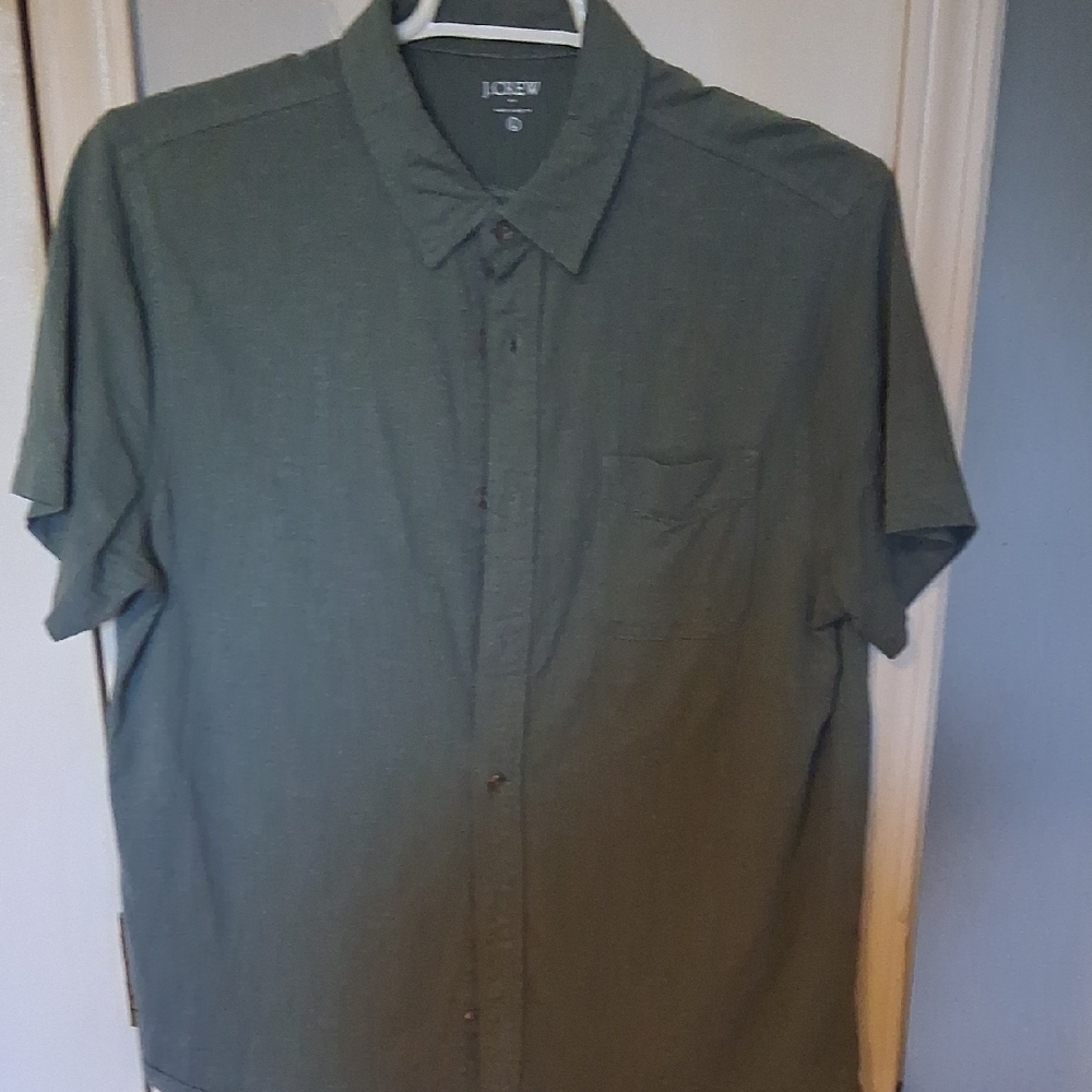 J. Crew Men's Green Shirt